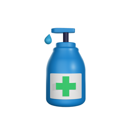 Sanitizer Spray 3D Icon