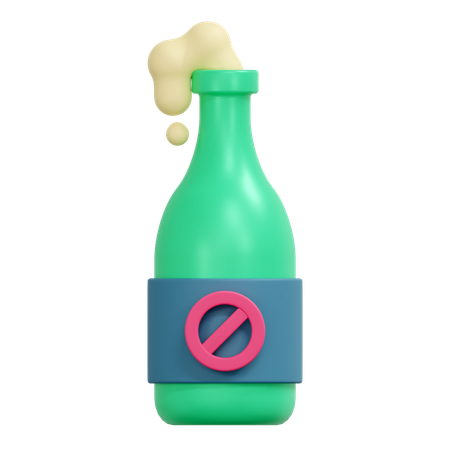 Pas d'alcool  3D Icon