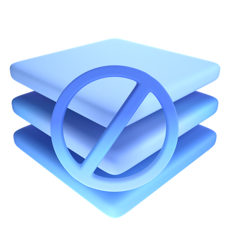 Pas de couches  3D Icon