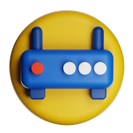 Sans fil  3D Icon