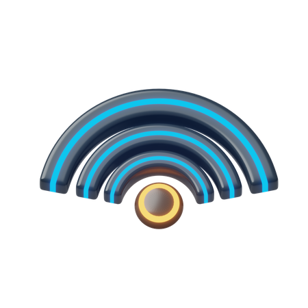 Sans fil  3D Icon