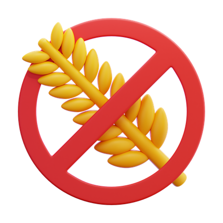 Sans gluten  3D Icon