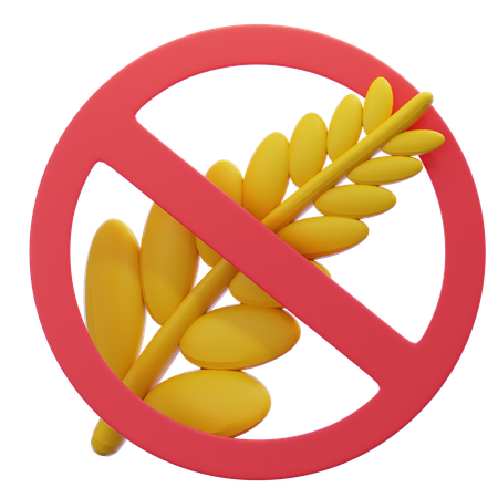 Sans gluten  3D Icon