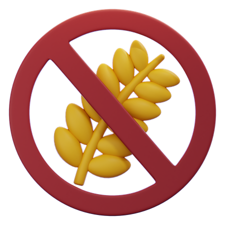 Sans gluten  3D Icon