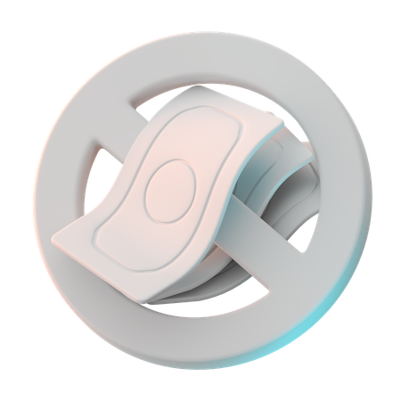 Sans numéraire  3D Icon
