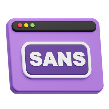 Sans site web  3D Icon
