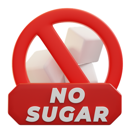Sans sucre  3D Icon