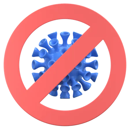 Pas de virus  3D Icon