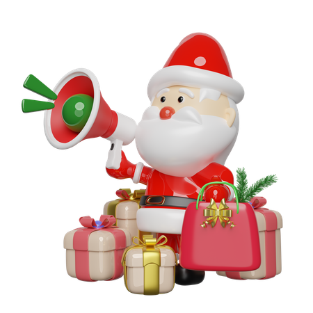 Santa Announcement  3D Icon