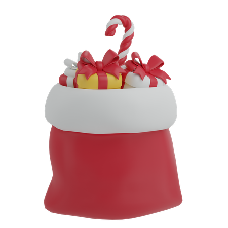 Santa Bag  3D Icon