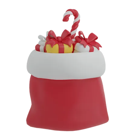 Santa Bag  3D Icon