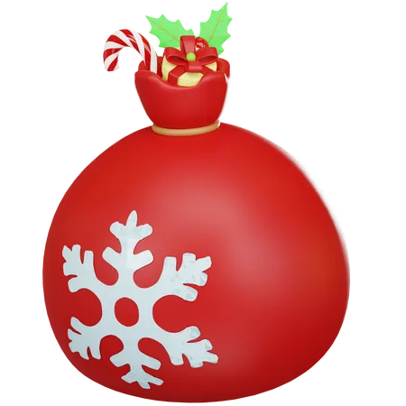 Santa Bag  3D Icon