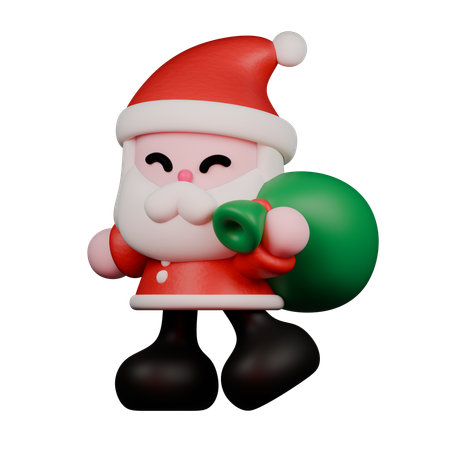 Santa Bag  3D Icon