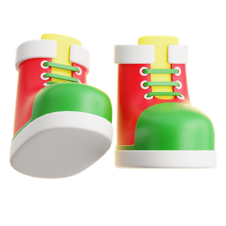 Bota de Papai Noel  3D Icon