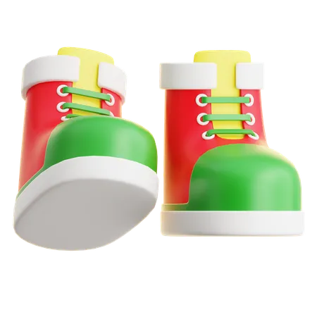 Bota de Papai Noel  3D Icon