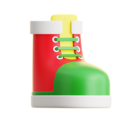 Bota de Papai Noel  3D Icon