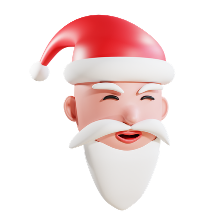 Cabeça de Papai Noel  3D Icon