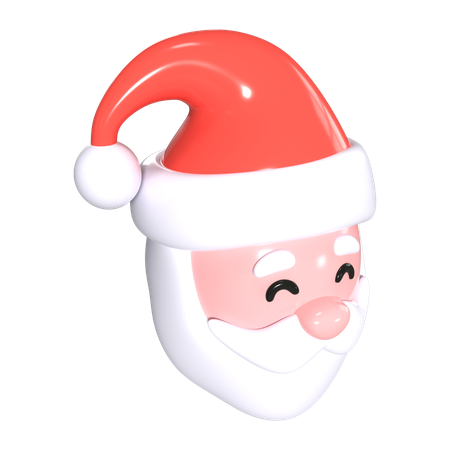 Cabeça de Papai Noel  3D Icon