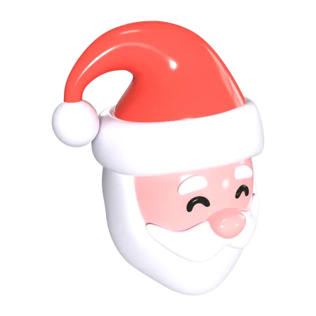 Cabeça de Papai Noel  3D Icon