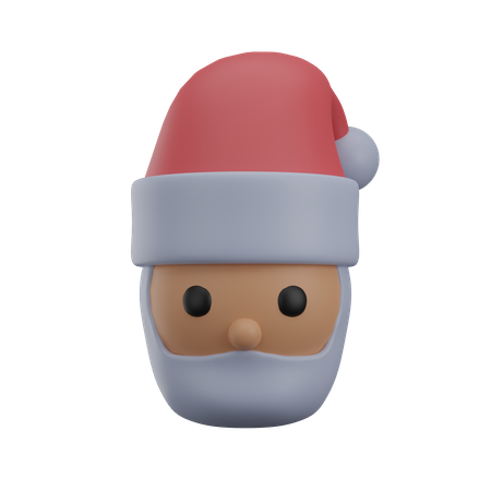 Cabeça de Papai Noel  3D Icon