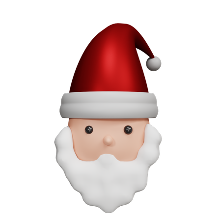 Cabeça de Papai Noel  3D Icon