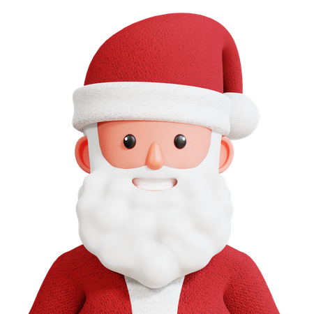 Cabeça de Papai Noel  3D Icon