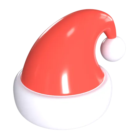 This Is Santa Cap 3 D Render Illustration Icon It Comes As A High Resolution PNG File Isolated On A Transparent Background The Available 3 D Model File Formats Include BLEND OBJ FBX And GLTF 3D Icon
