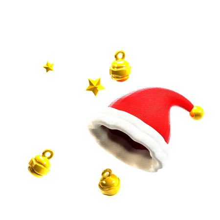 Santa cap  3D Icon