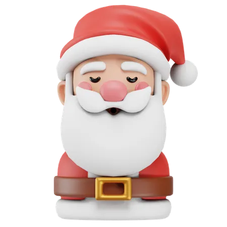 3 D Illustration Of Santa Claus Avatar 3D Icon
