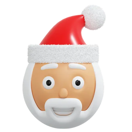 Santa Claus 3 D Icon Christmas Illustration 3D Icon