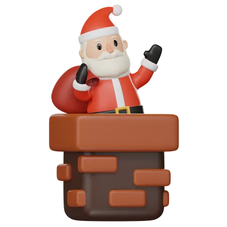 Santa Claus  3D Icon