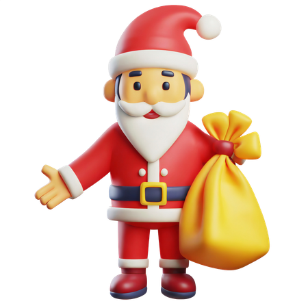 Santa Claus  3D Icon