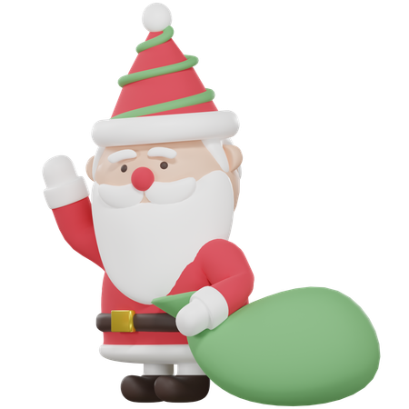 Santa Claus  3D Icon