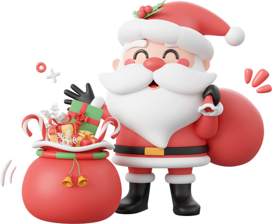 Santa Claus  3D Icon