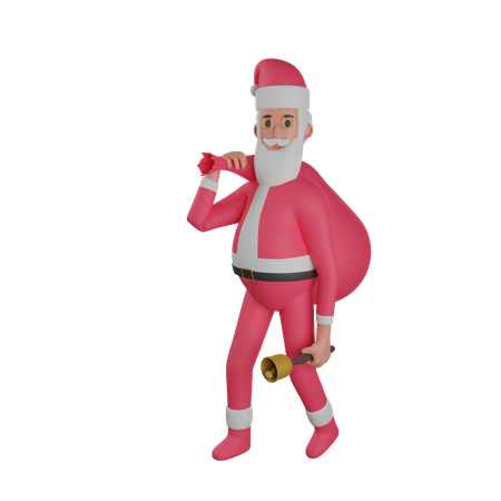 Santa Claus 3D Illustration