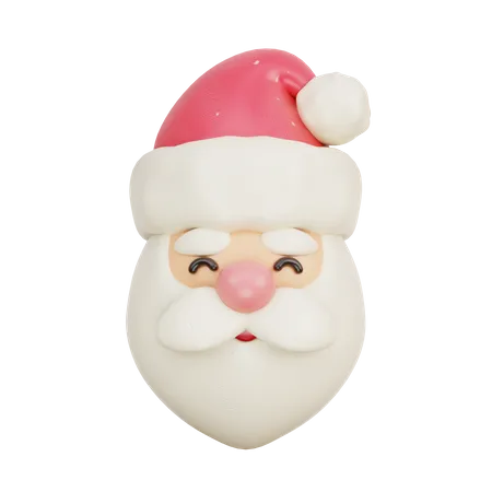 3 D Christmas Santa Claus 3D Icon