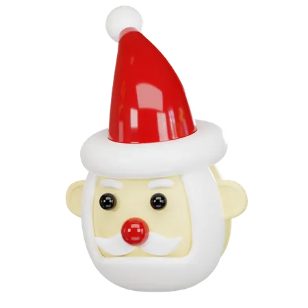 Santa Claus 3 D Icon 3D Icon