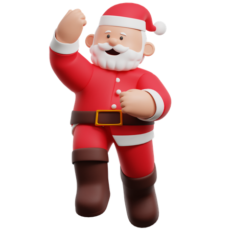 Santa Claus Celebration  3D Illustration