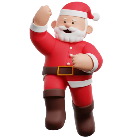 Santa Claus Celebration  3D Illustration