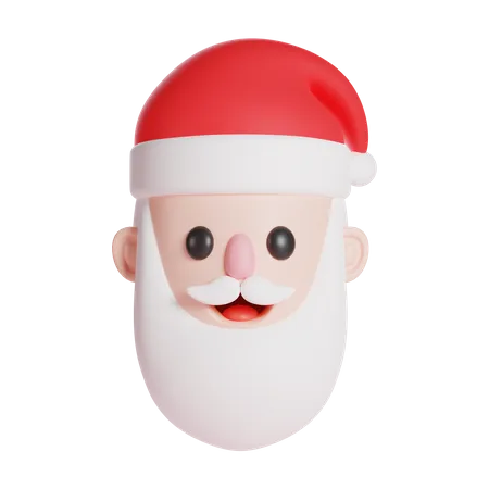 Santa claus character 3D Icon
