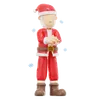 Santa Claus Clapping Pose
