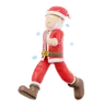 pose de santa claus corriendo