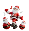 Santa Claus Dancing With Joy