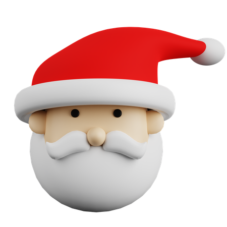 Santa Claus Face  3D Icon