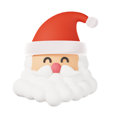 Santa Claus Face  3D Icon