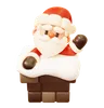 Santa Claus Greeting in Chimney