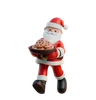 Santa Claus Holding Christmas Cookie