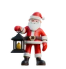 Santa Claus Holding Lantern