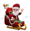 Santa Claus Is Waving Hand To All