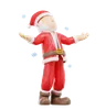 Santa Claus Open Both Hands Pose